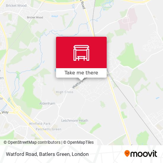 Watford Road, Batlers Green map