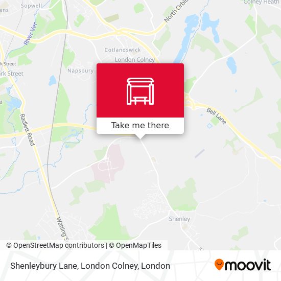 Shenleybury Lane, London Colney map