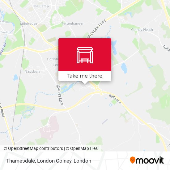 Thamesdale, London Colney map