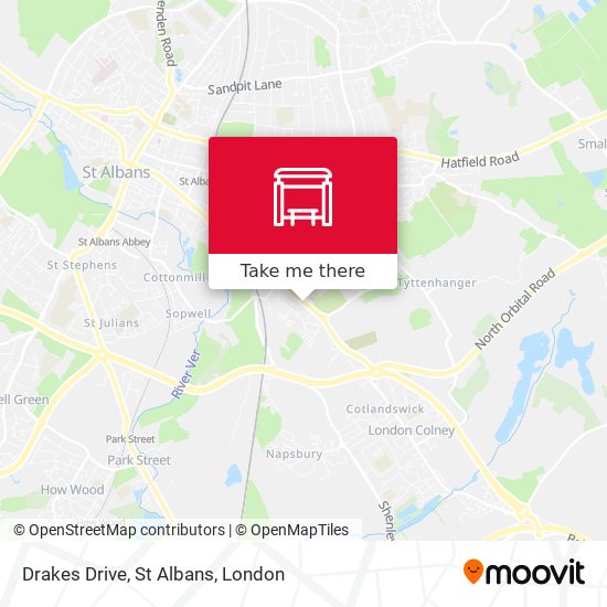 Drakes Drive, St Albans map
