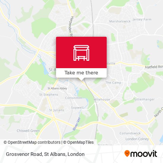 Grosvenor Road, St Albans map