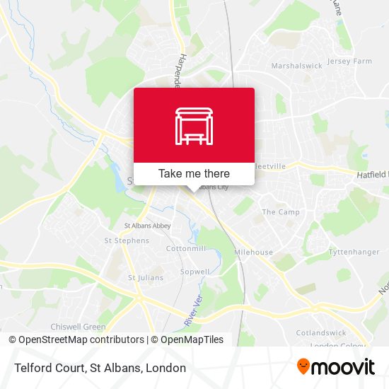 Telford Court, St Albans map