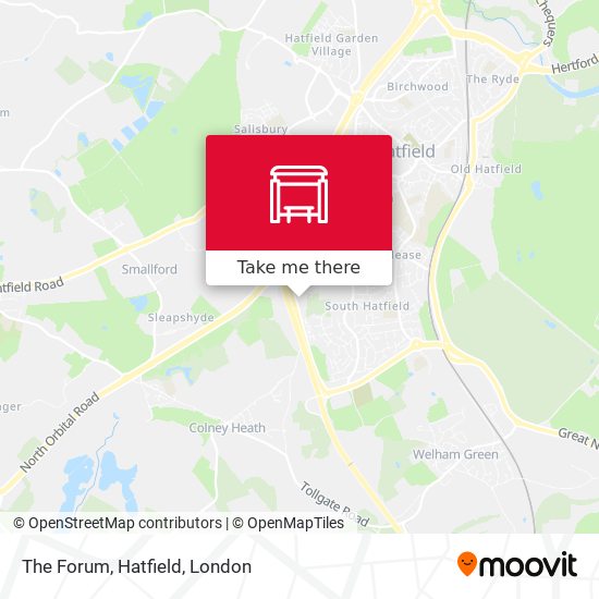 The Forum, Hatfield map