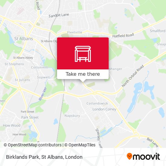 Birklands Park, St Albans map