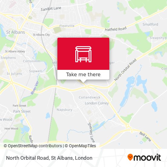 North Orbital Road, St Albans map