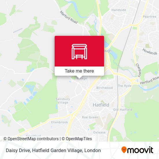 Daisy Drive, Hatfield Garden Village map
