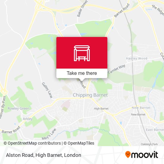 Alston Road, High Barnet map