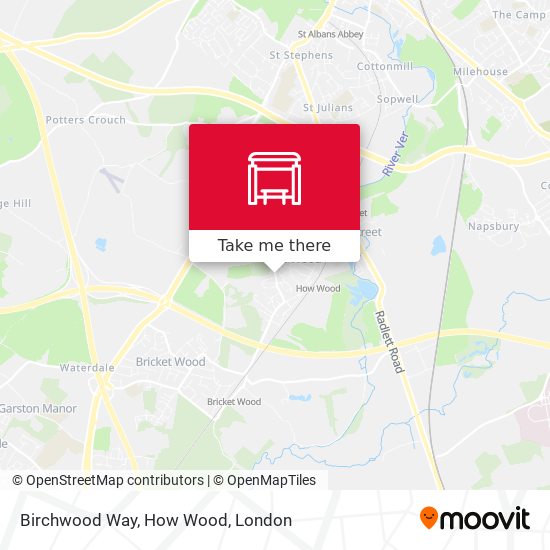 Birchwood Way, How Wood map