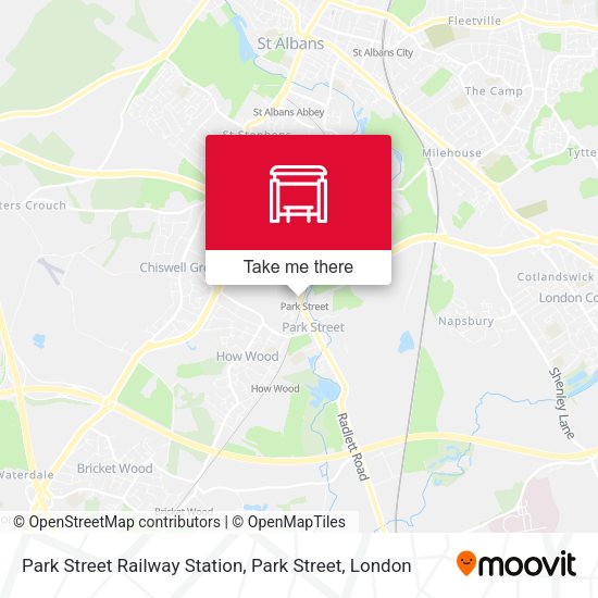 Park Street Railway Station, Park Street map