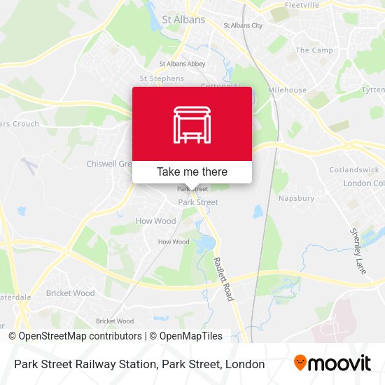 Park Street Railway Station, Park Street map