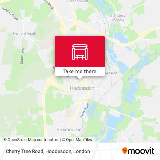 Cherry Tree Road, Hoddesdon map