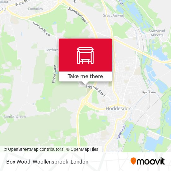 Box Wood, Woollensbrook map