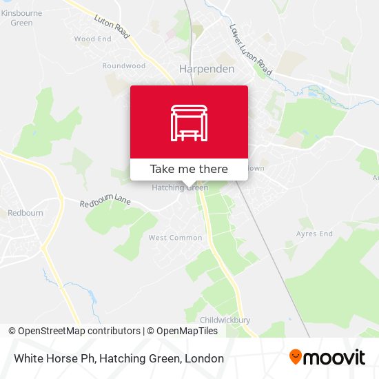 White Horse Ph, Hatching Green map