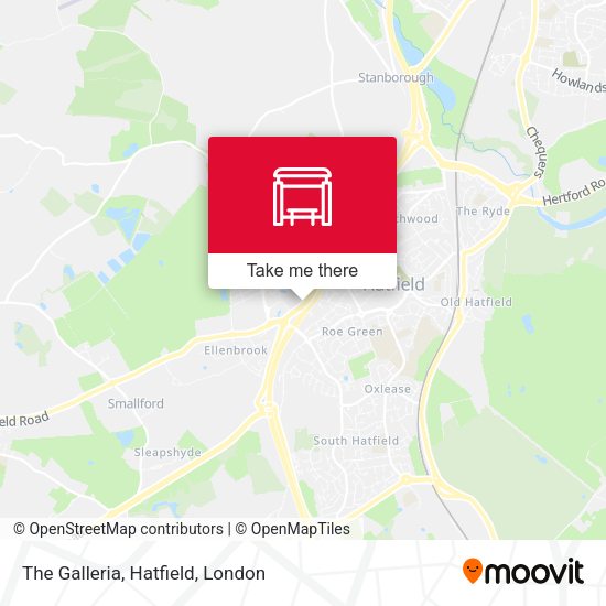 The Galleria, Hatfield map