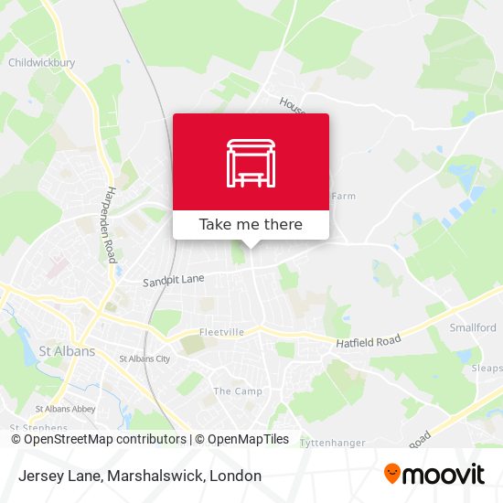 Jersey Lane, Marshalswick map
