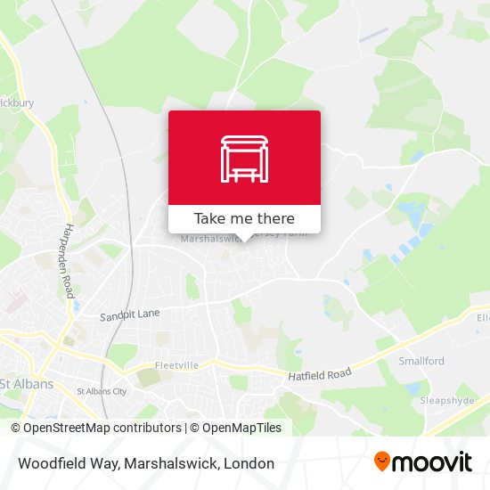 Woodfield Way, Marshalswick map