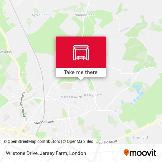 Wilstone Drive, Jersey Farm map