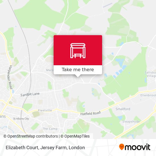 Elizabeth Court, Jersey Farm map