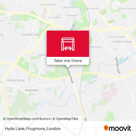 Hyde Lane, Frogmore map