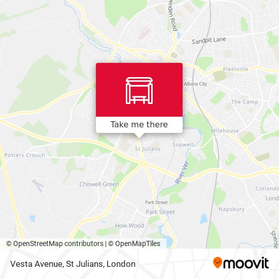 Vesta Avenue, St Julians map