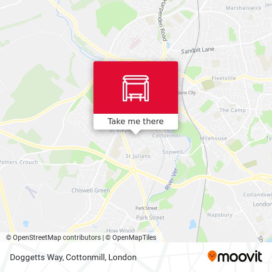 Doggetts Way, Cottonmill map