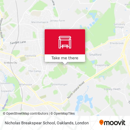 Nicholas Breakspear School, Oaklands map