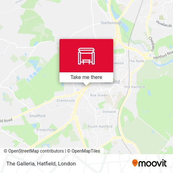 The Galleria, Hatfield map