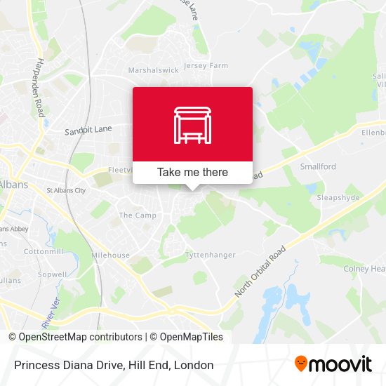 Princess Diana Drive, Hill End map