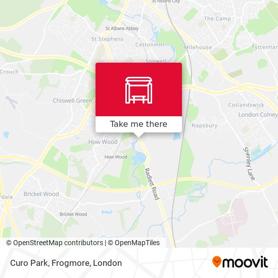 Curo Park, Frogmore map