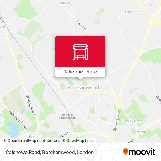 Caishowe Road, Borehamwood map