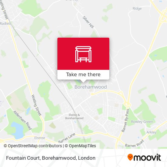 Fountain Court, Borehamwood map