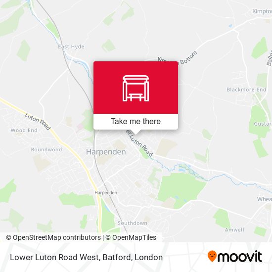 Lower Luton Road West, Batford map