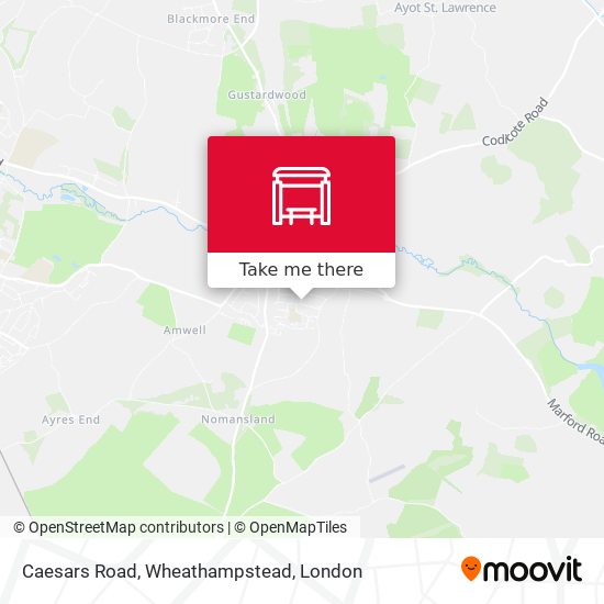 Caesars Road, Wheathampstead map
