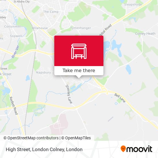 High Street, London Colney map