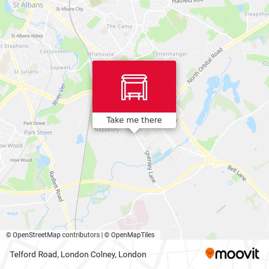 Telford Road, London Colney map