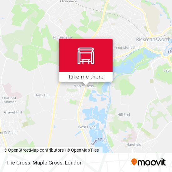The Cross, Maple Cross map