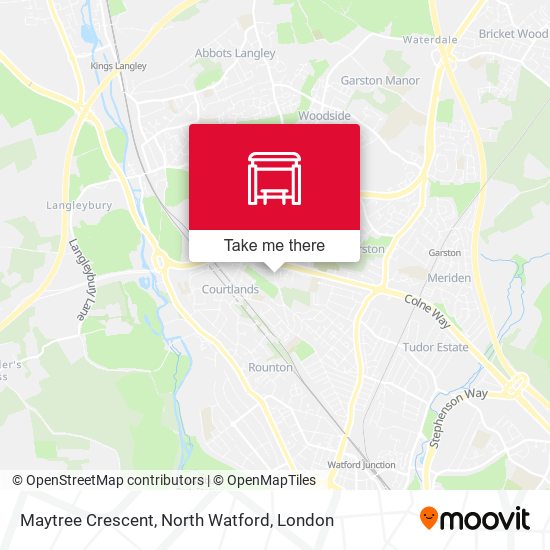 Maytree Crescent, North Watford map