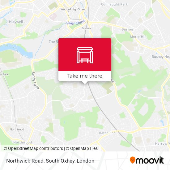 Northwick Road, South Oxhey map