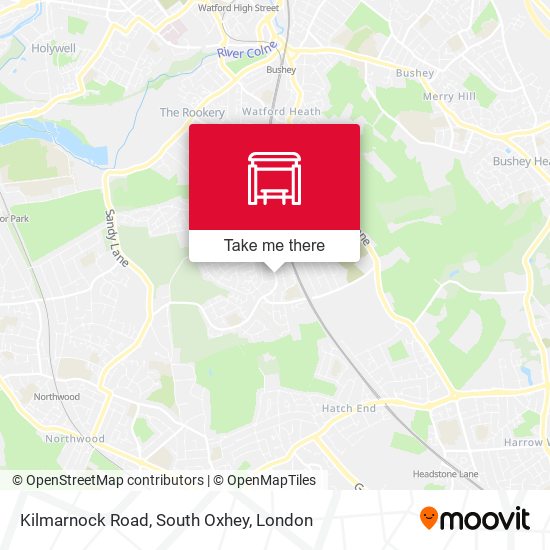 Kilmarnock Road, South Oxhey map