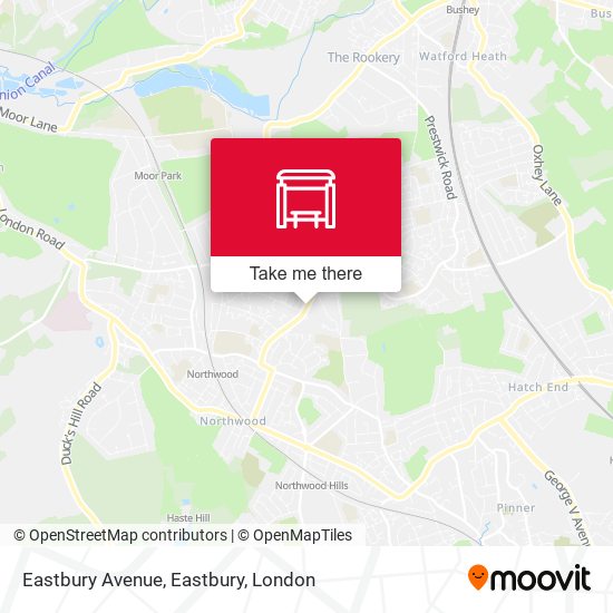 Eastbury Avenue, Eastbury map