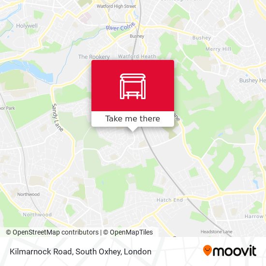 Kilmarnock Road, South Oxhey map