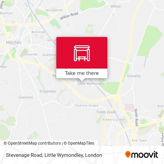 Stevenage Road, Little Wymondley map