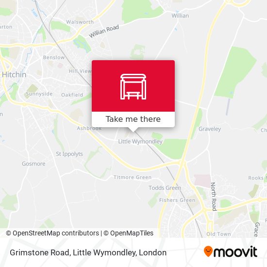 Grimstone Road, Little Wymondley map