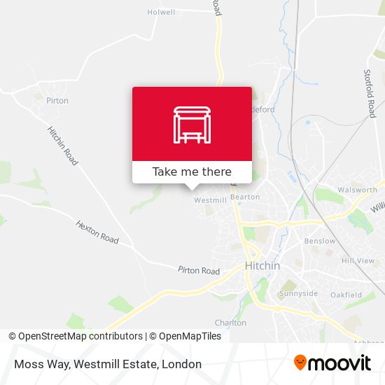 Moss Way, Westmill Estate map
