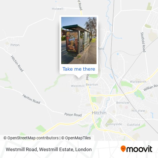 Westmill Road, Westmill Estate map