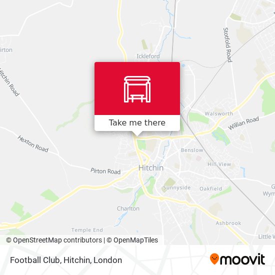 Football Club, Hitchin map