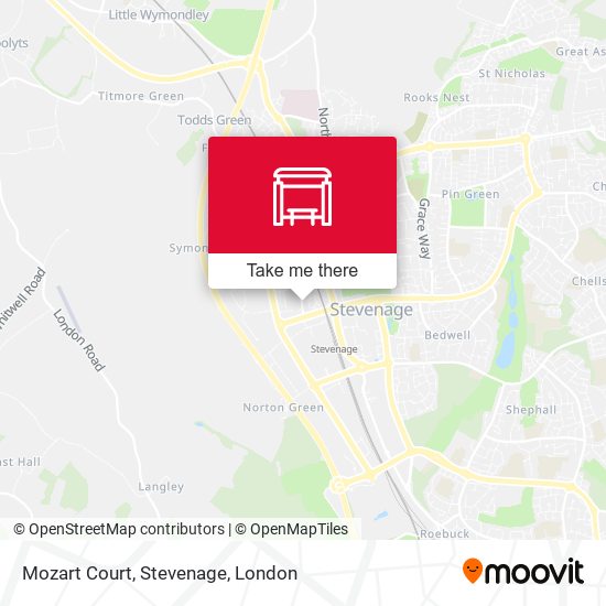 Mozart Court, Stevenage map