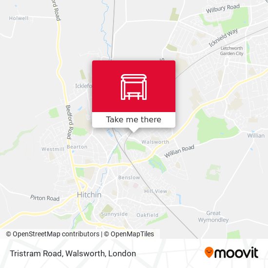 Tristram Road, Walsworth map