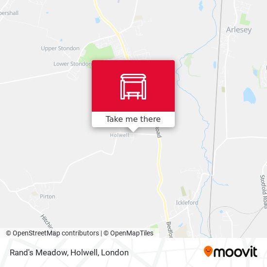 Rand's Meadow, Holwell map