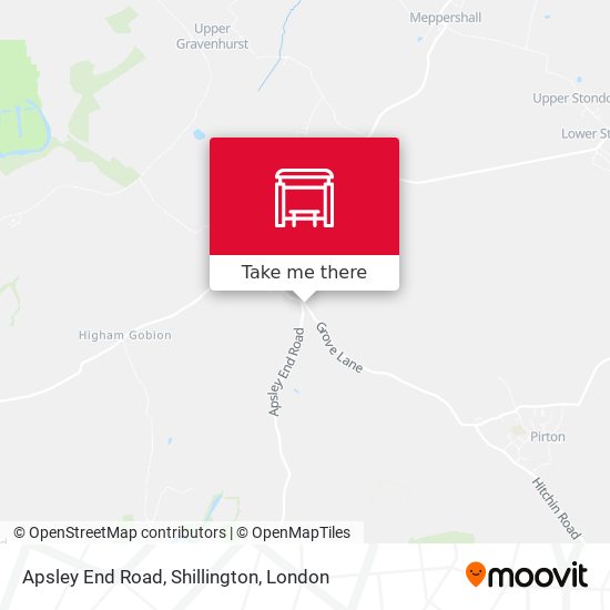 Apsley End Road, Shillington map